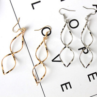 Fashion Simple Spiral Drop Earrings 3